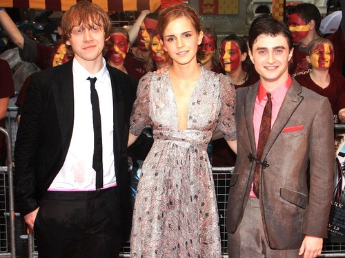 Harry, Ron and Hermione Wallpaper