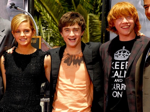  Harry, Ron and Hermione Обои