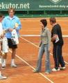 Karel Triska( in blue) - tennis photo