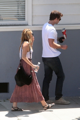 Liam & Miley out in Toluca Lake