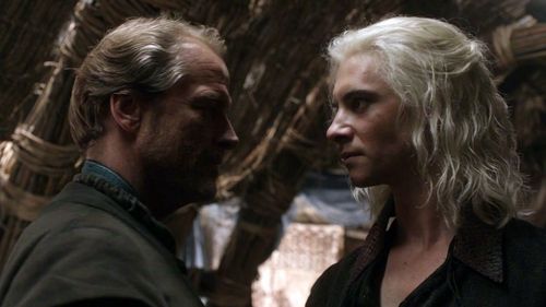 Viserys Targaryen and Jorah Mormont