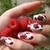  red strawberries nails