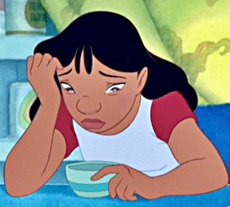Sad Disney Walt Lilo Stitch Nani Moments Characters Saddest Fanpop Cries Aw...