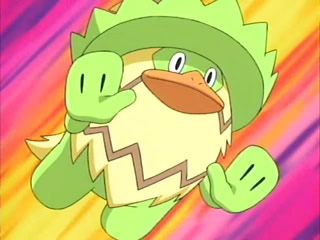  Which pokémon did Brock's Ludicolo fall in pag-ibig with just before it evolved?