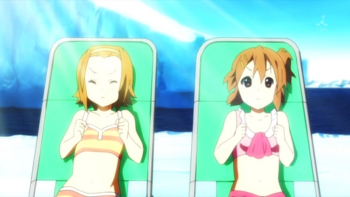  (S2)In EP11, Ritsu and Yui try to think of cool places, to beat the heat. What four animais appear in their daydream?