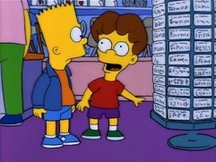  Who is the boy standing volgende to Bart in this picture?