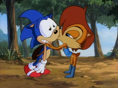 What show does Sonic have a crush on Sally?