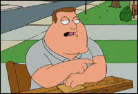 Joe Swanson Quotes: "Are you wearing a girl's __________?"
