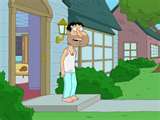 What was Quagmire doing right before he came outside?