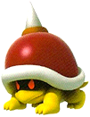  Mario Enemies - Their shells are red and have a single spike projecting out of the top, making them impossible to be jumped upon
