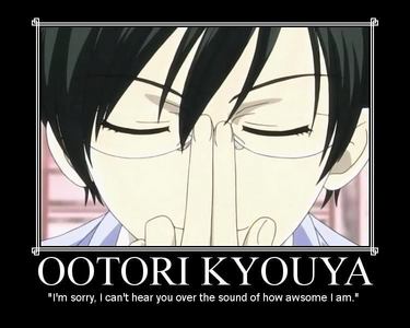  How many siblings does Kyoya have?