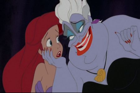  What was Ursula's relationship to Ariel in early concepts of "The Little Mermaid"?