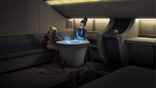  In what episode was Padme playing a game with Ahsoka?