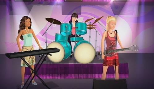  Let's start. What's wrong with Courtney's konsert drumkit?