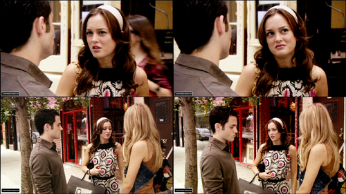  Blair to Dan (1x04): "What are आप doing here? Do I smell _______ ? And... _______ ?" *disgusted look*