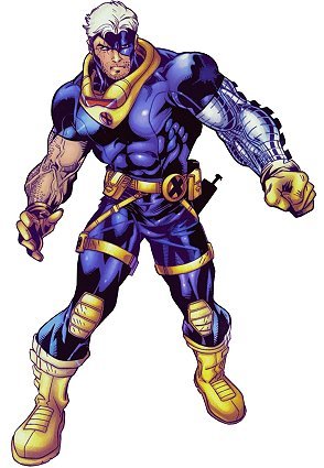  Why did Cable's costume cover half of his face during his time with the X-Men?