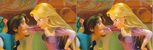  This is a picture from Tangled. How many symbols toi can see in the seconde one?