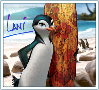 This is Lani from the movie, Surf's Up. 