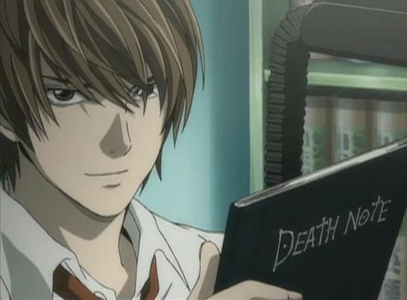  When Light picked up the Death Note what did he do?