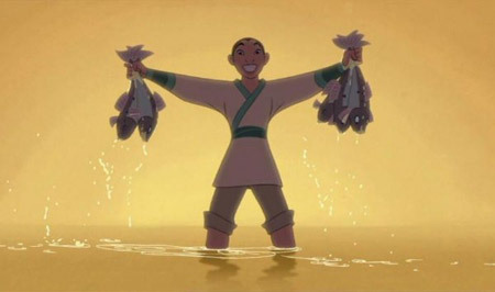  What name did Mulan use when she pretended she was a man?