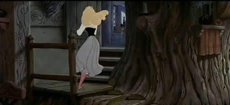  Why did Briar Rose run up to her room to cry?