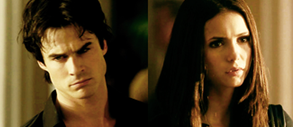 Where are Damon and Elena in this scene?