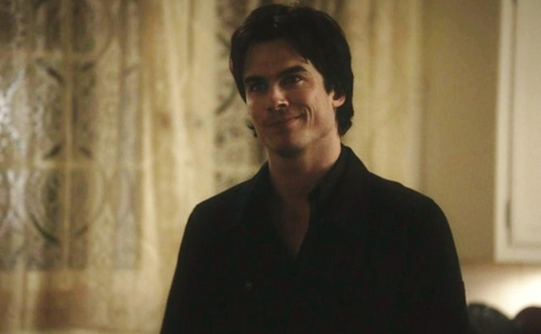  "I don't Damon.I don't trust you to be a nice guy.You kill everybody.You're so mean.You're really hard to imitate. Then I have to go to that lesser place."Damon imitating?