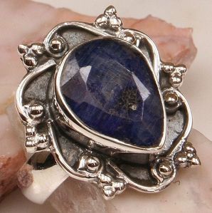  This ring was made of Sapphire.