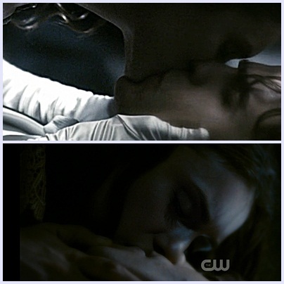 Which line does Katherine say to Stefan in both of those scenes?