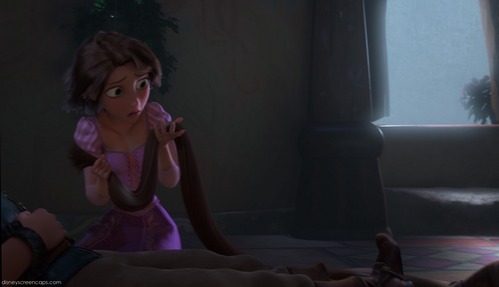  T/F: Rapunzel is the only DP who has her hair cut.