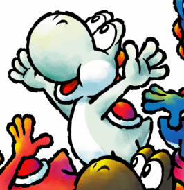TRUE or FALSE? - White Yoshi appears in Yoshi Touch&Go