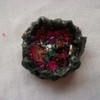 i made this brooch. (melted plastic, beads, ex. ex, ex.) juliet_fan photo