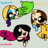 me and my buds as power puff girls having a pillow fight SurferChic photo