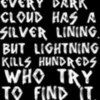Every cloud has a silver lining... but lightning kills thousands each year who try to find it para-scence photo