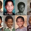 Rappers as a kid...is Eminem actually smiling??? :D jbiebgirl100 photo