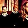 hermione granger, harry potter, and ron weasley in the common room brittanyg19 photo