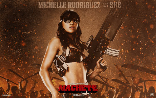  Michelle as She in Machete