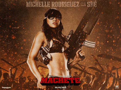  Michelle as She in Machete