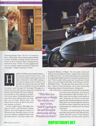 Rupert as Ron on Entertainment Weekly