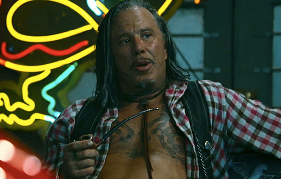 Mickey Rourke in The Expendables 