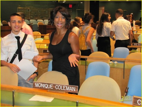  Monique Coleman Speaks at United Nations