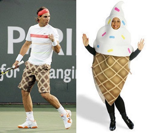  Rafa Nadal: dress in the style of ice cream!!