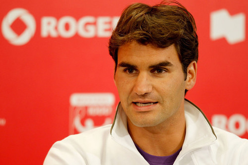  Roger at Rogers cup (Press conference)