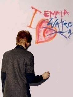  romione - Paint "I amor Emma Watson"