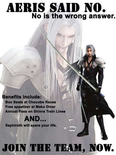  Sephiroth in Shinra Posters