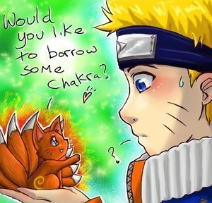  Naruto and kyubi chibi