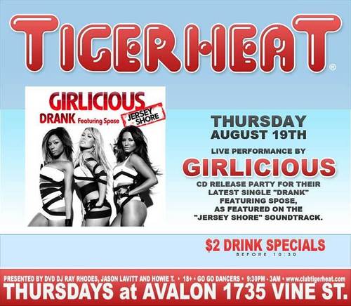  Girlicious at TigerHeat Los Angeles 8/19/10