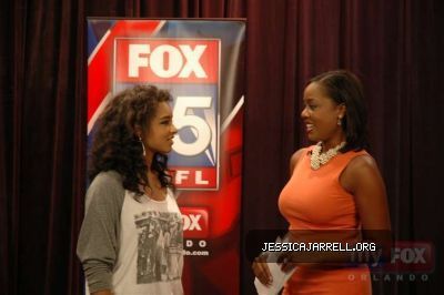 Jessica Visits FOX 35(August 4,2010)
