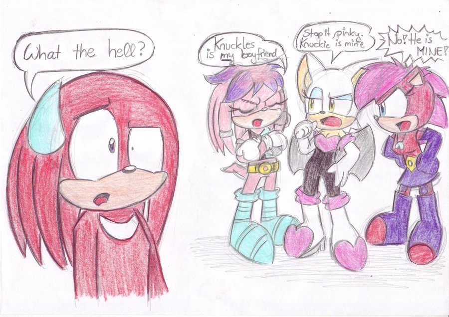 Knuckles, Julie-su, Rouge and Sonia
