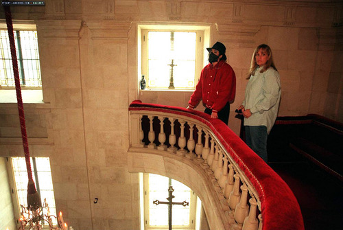  MJ visits Champ de Bataille castillo with Debbie Rowe